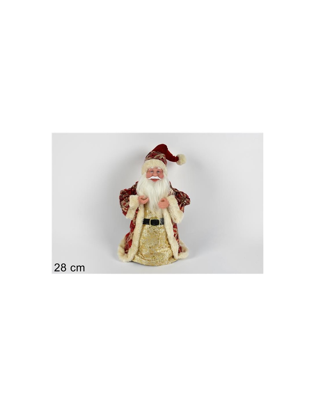 PUNTALE BABBO NATALE 28CM ROSSO ART.XS2011001RG
