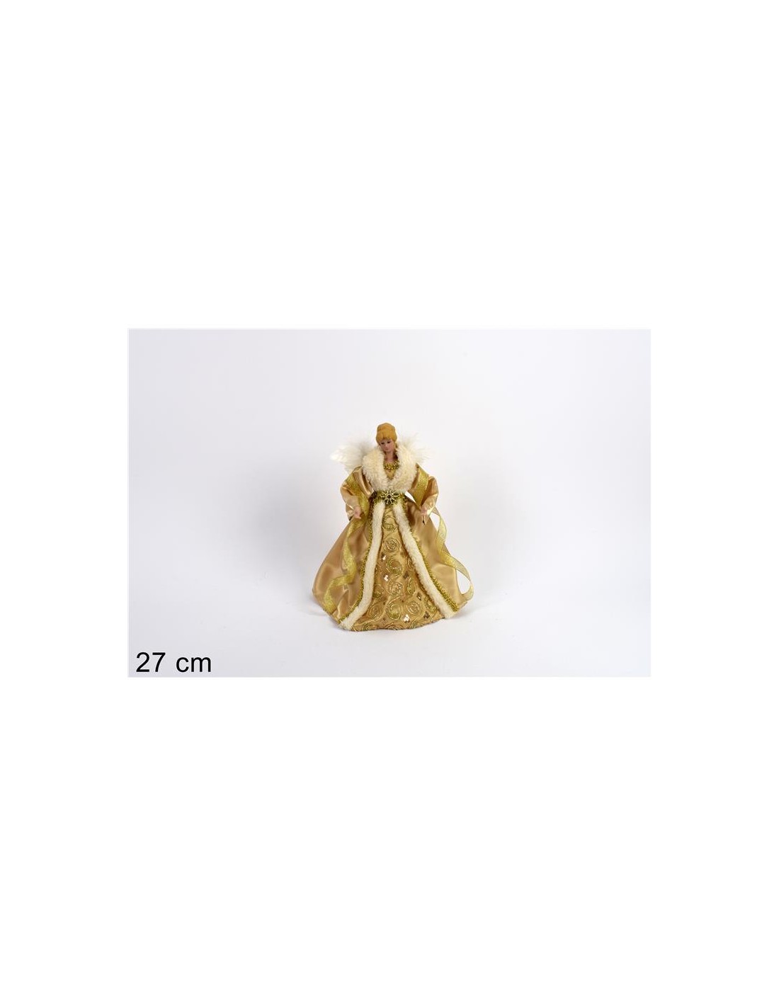ANGELO PUNTALE 27CM CON ABITO ORO