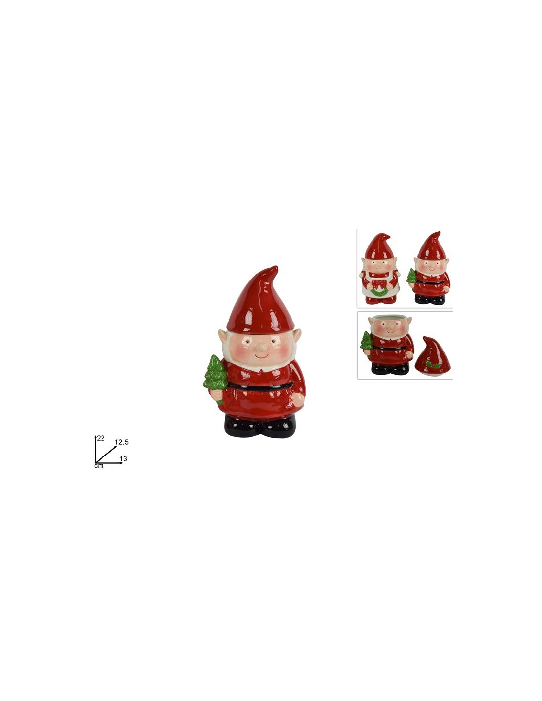 BARATTOLO CERAMICA FOLLETTO ASSORTITO