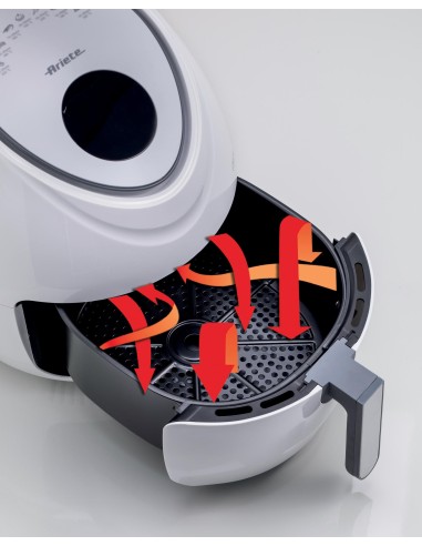 FRIGGITRICI: vendita online Ariete Friggitrice ad Aria 4618, 5,5L, 1800W, Bianco, Display Digitale, Cestello Antiaderente in ...