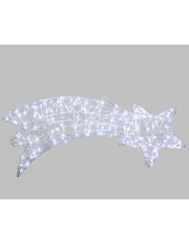 LUCI DI NATALE: vendita online Stella Cometa 2D 75cm in Acrilico Soft | 140 Gocce LED Bianchi | Alta Luminosità | Shop in Cas...