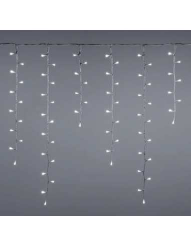 LUCI DI NATALE: vendita online Tenda Luminosa a LED Effetto Neve 360xH.80cm da 288 LED Bianco Freddo - Decorazione Natalizia ...
