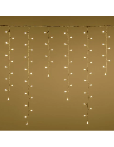 LUCI DI NATALE: vendita online Tenda Luminosa a LED Effetto Neve 360xH.80cm da 288 LED Bianco Freddo - Decorazione Natalizia ...