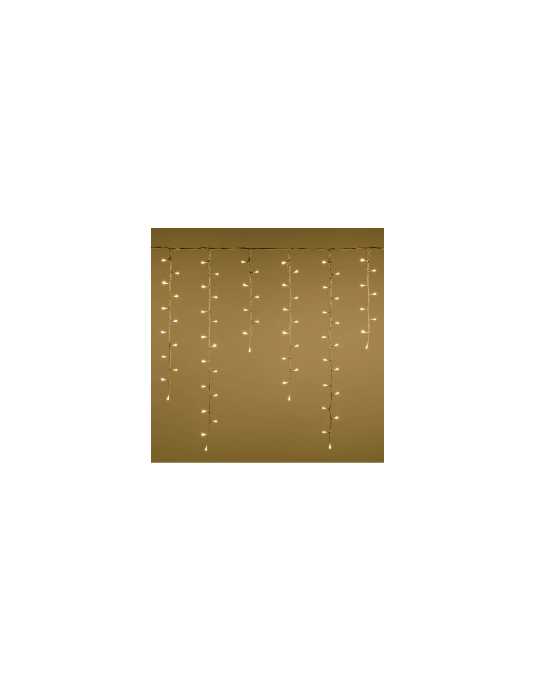 LUCI DI NATALE: vendita online Tenda Luminosa a LED Effetto Neve 360xH.80cm da 288 LED Bianco Freddo - Decorazione Natalizia ...