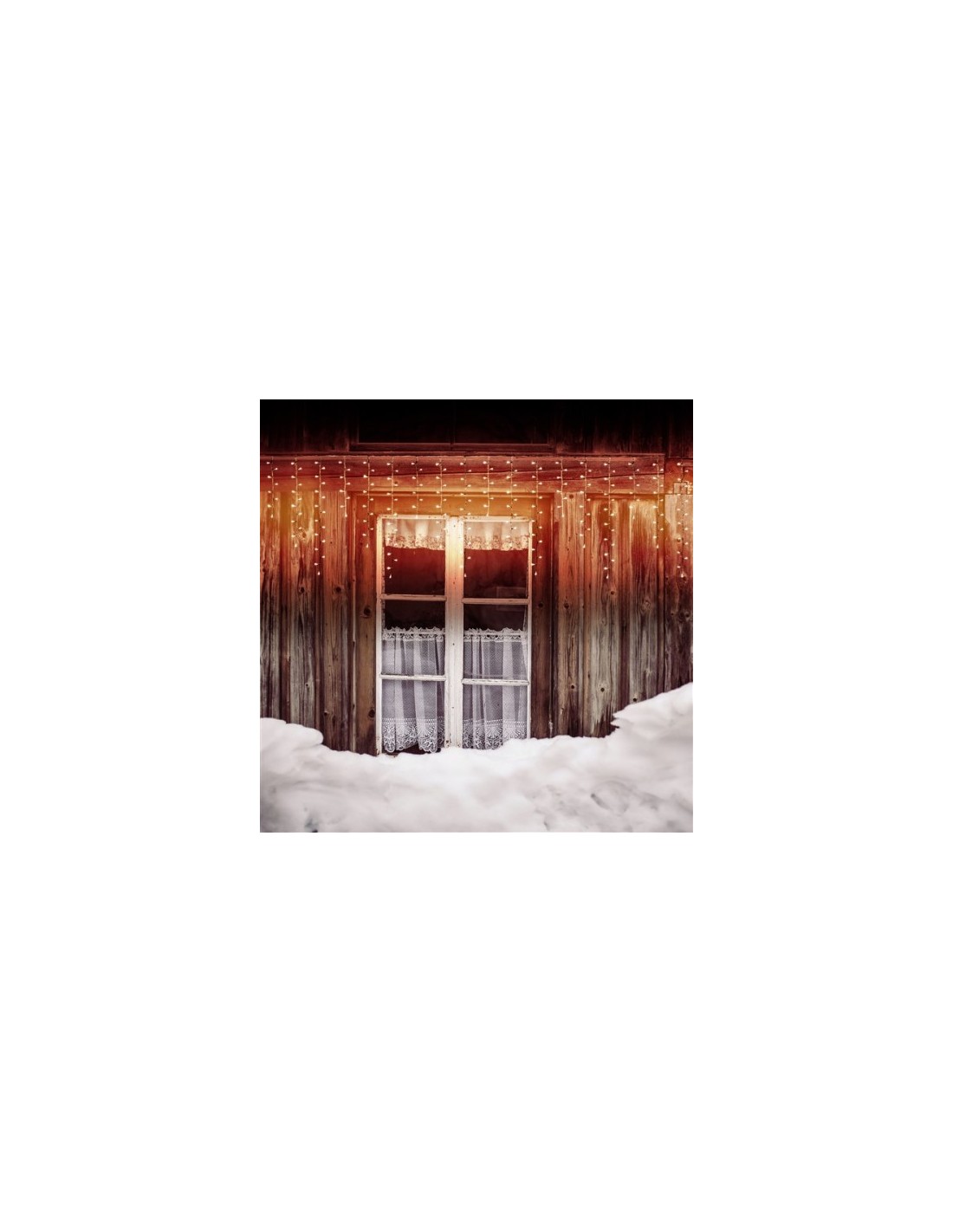 LUCI DI NATALE: vendita online Tenda Luminosa di Natale Snow Light 360xH80cm 288 LED Nevicata Bianco Caldo in offerta
