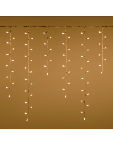 LUCI DI NATALE: vendita online Tenda Luminosa di Natale Snow Light 360xH80cm 288 LED Nevicata Bianco Caldo in offerta