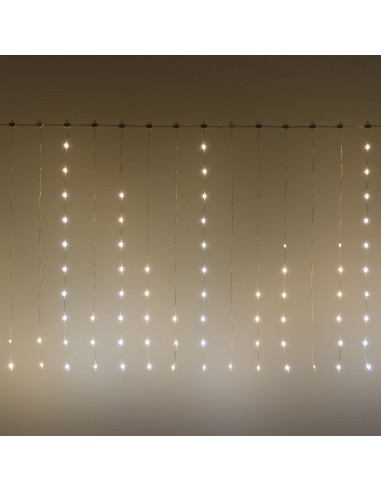 LUCI DI NATALE: vendita online Tenda Luminosa di Natale 300xH100cm con 300 GOCCE di Luce PIXEL LED WW+W in offerta