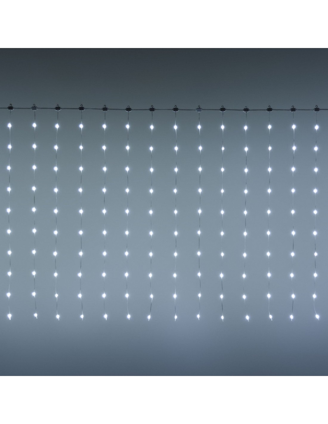 LUCI DI NATALE: vendita online Tenda Luminosa di Natale 300xH100cm con 300 GOCCE di Luce PIXEL LED WW+W in offerta