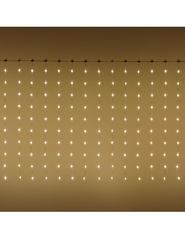 LUCI DI NATALE: vendita online Tenda Luminosa di Natale 300xH100cm con 300 GOCCE di Luce PIXEL LED WW+W in offerta
