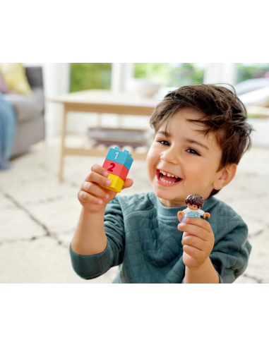 GIOCATTOLO PUBBLICIZZATO: vendita online LEGO DUPLO Classic Contenitore di Mattoncini 10913, 65 pezzi colorati, auto, fiori, ...