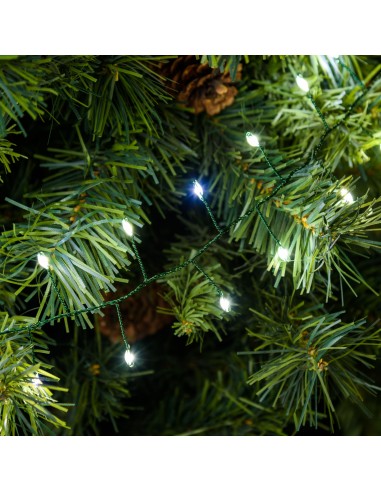 LUCI DI NATALE: vendita online Catena di Natale 20M NTL6 Nastro Minicluster Ø6cm con 1000 Microled Bianchi - La Magia di Nata...