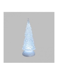 LUCI DI NATALE: vendita online Albero Acrilico Glitter LED Ice 27cm, Effetto Ghiaccio con Illuminazione RGB, a Batteria in of... 2