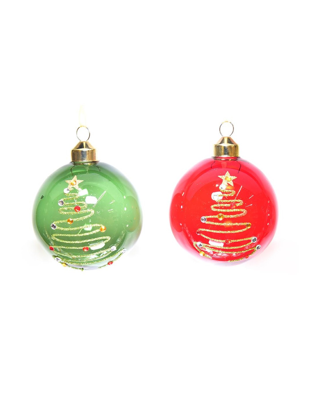 SFERE E PENDAGLI: vendita online Sfera di Natale in Vetro 10cm - La Magia di Natale colora la tua casa in offerta