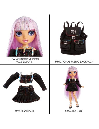 GIOCATTOLO PUBBLICIZZATO: vendita online RAINBOW HIGH JUNIOR AVERY STYLES 590798 in offerta