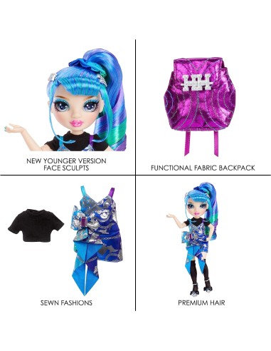 GIOCATTOLO PUBBLICIZZATO: vendita online RAINBOW HIGH JUNIOR HOLLY DE'VIOUS 590439 in offerta