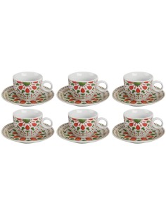 BERENICE SET 6TZ CAFFE 25289 CON PIATTO su Shop in Casa