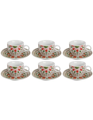 BERENICE SET 6TZ CAFFE 25289 CON PIATTO