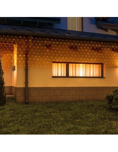 LUCI DI NATALE: vendita online Serie Luminosa Tenda 500 LED Bianco Caldo di Natale, La Magia di Natale per Decorare Ogni Ambi...