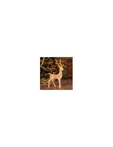 LUCI DI NATALE: vendita online RENNA LUMINOSA 63891 200LED TRADIZIONAL 105CM in offerta