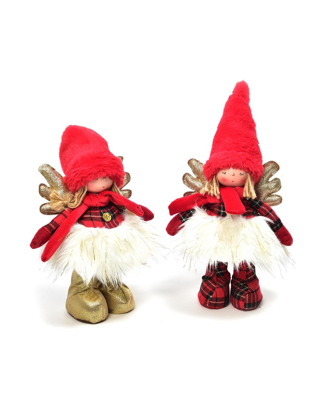 OGGETTISTICA NATALE: vendita online Angelo di Natale con Luci 21x13x41cm - La Magia di Natale illumina i tuoi spazi festivi i...