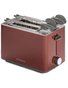 PIASTRE - TOSTAPANE - BISTECCHIERE: vendita online Tognana Iridea Tostapane con pinze 850W colore Rosso mela in offerta