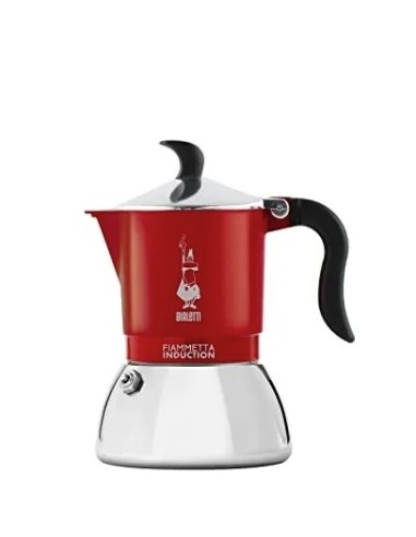 CAFFETTIERA FIAMMETTA 4TZ ROSSA INDUZIONE