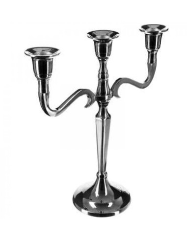 CANDELABRO 123154 3P METALLO 27CM