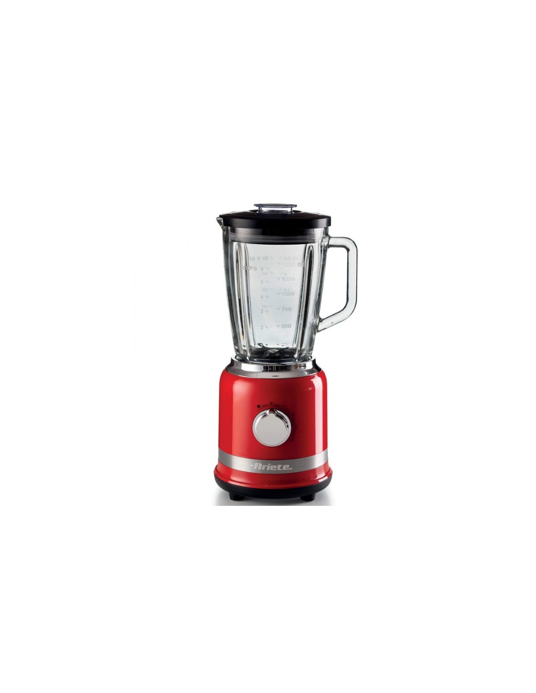 FRULLATORI E TRITATUTTO: vendita online Frullatore rosso Moderna Ariete, tazza vetro graduata, 4 lame acciaio inox, 4 velocit...