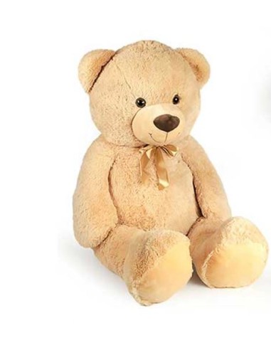 PELUCHE: vendita online PELUCHE ORSO GIGANTE BEIGE 130CM CON FIOCCO in offerta