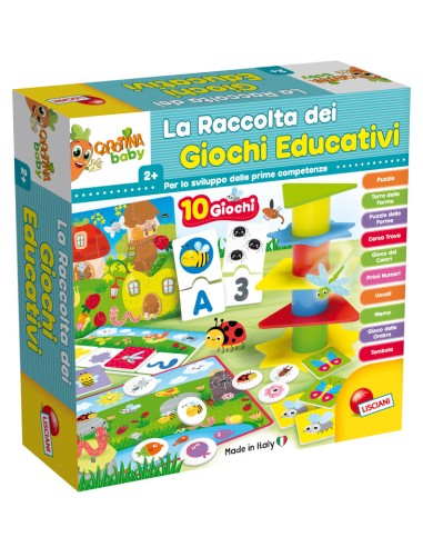 CAROTINA BABY RACCOLTA 10 GIOCHI EDUCATIVI 79896 LISCIANI GIOCHI