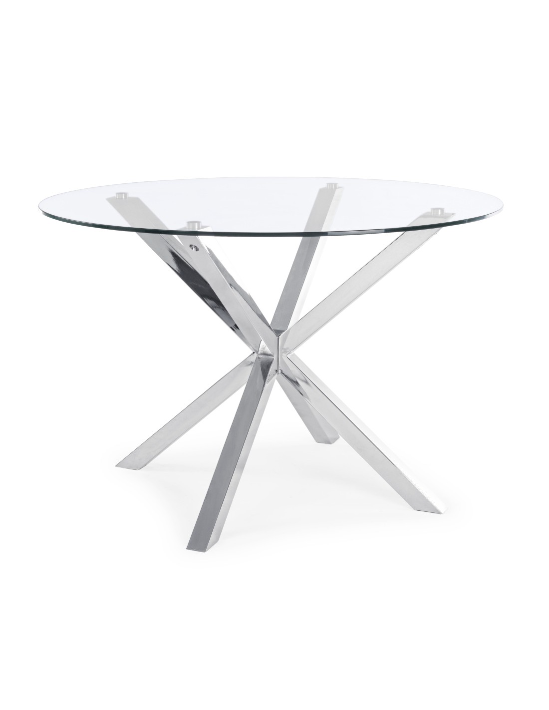 TAVOLO MAY 0732188 GAMBA ACCIAIO D114x76cm BIZZOTTO