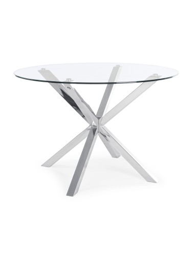 TAVOLO MAY 0732188 GAMBA ACCIAIO D114x76cm BIZZOTTO