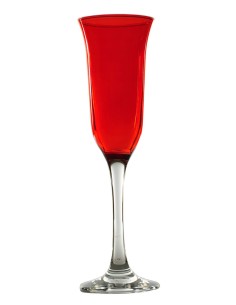 CONF 6 CALICI FLUTE FRED PARISON ROSSO