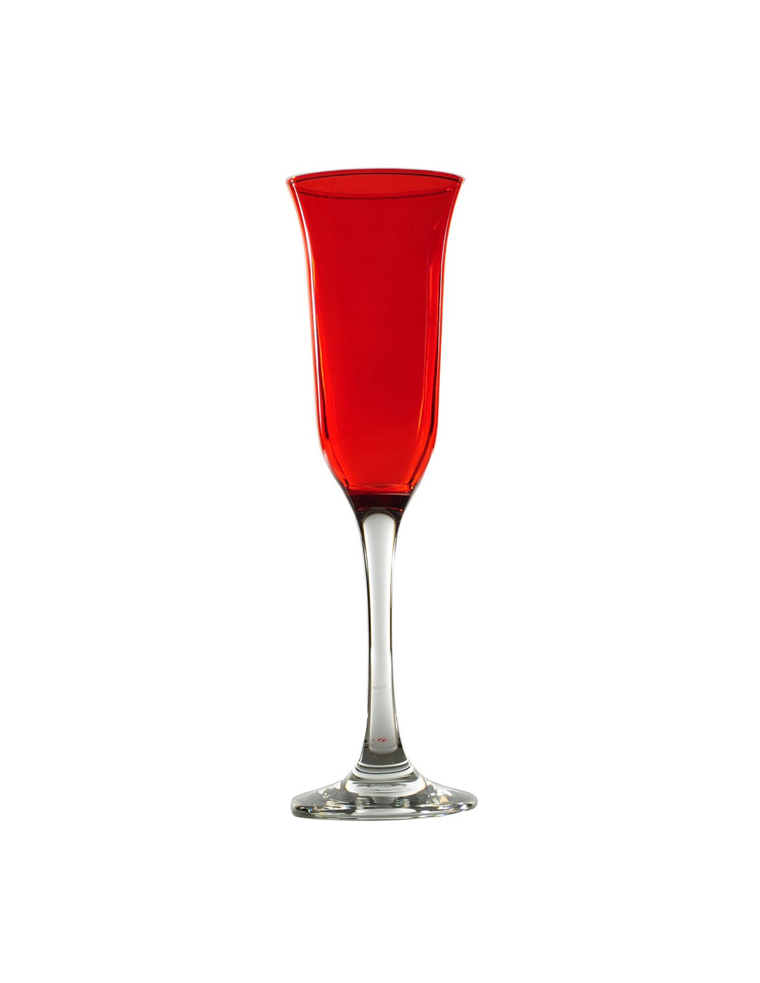 CONF 6 CALICI FLUTE FRED PARISON ROSSO