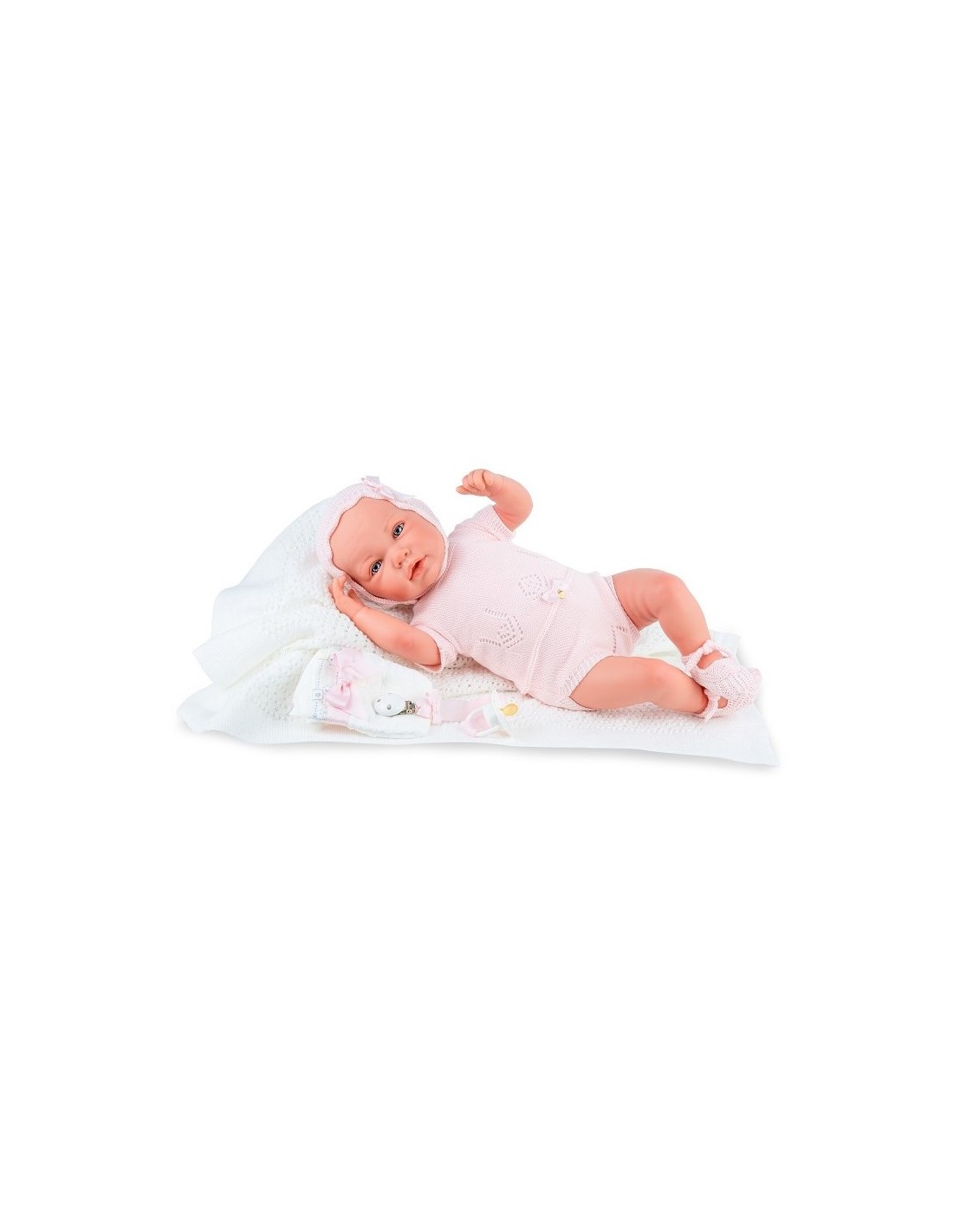 REBORN BAMBOLA 3040 ANE VESTITO ROSA