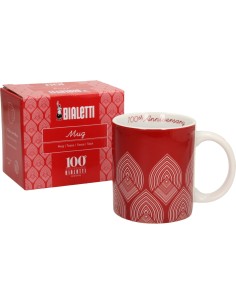TAZZE CAFFE' E LATTE: vendita online MUG ROSSA CENTENARIO in offerta