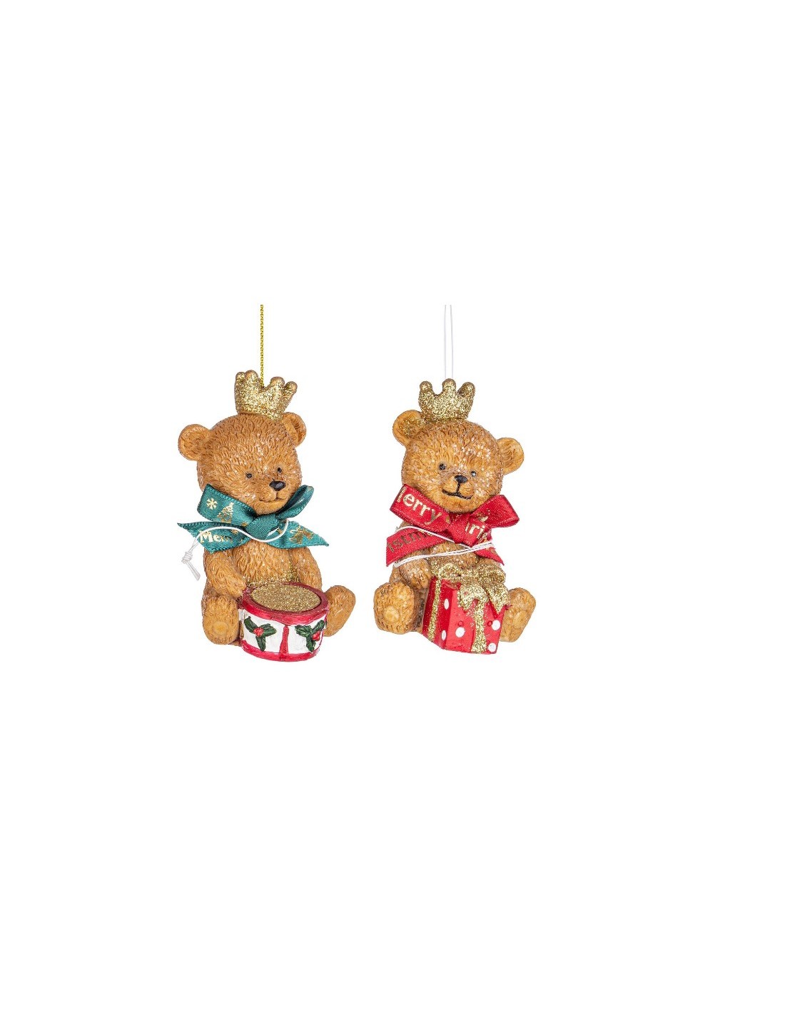 SFERE E PENDAGLI: vendita online Pendente di Natale Orso Debra, Assortito, 5x6x8cm, La Magia di Natale per Decorazioni Festiv...