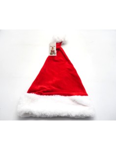 OGGETTISTICA NATALE: vendita online Cappello Natalizio Deluxe Rosso 50x33cm, Cappellino Babbo Natale Morbido Elegante con Bor...