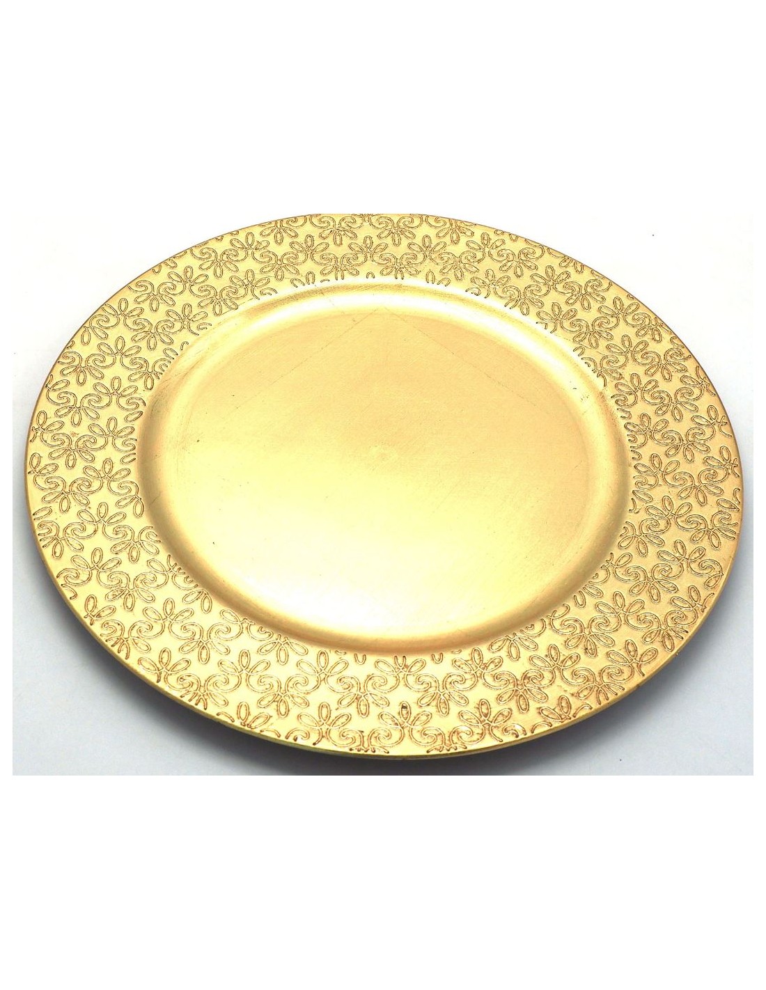 PIATTO 16283 PLASTICA D33CM ORO LUCIDO su Shop in Casa