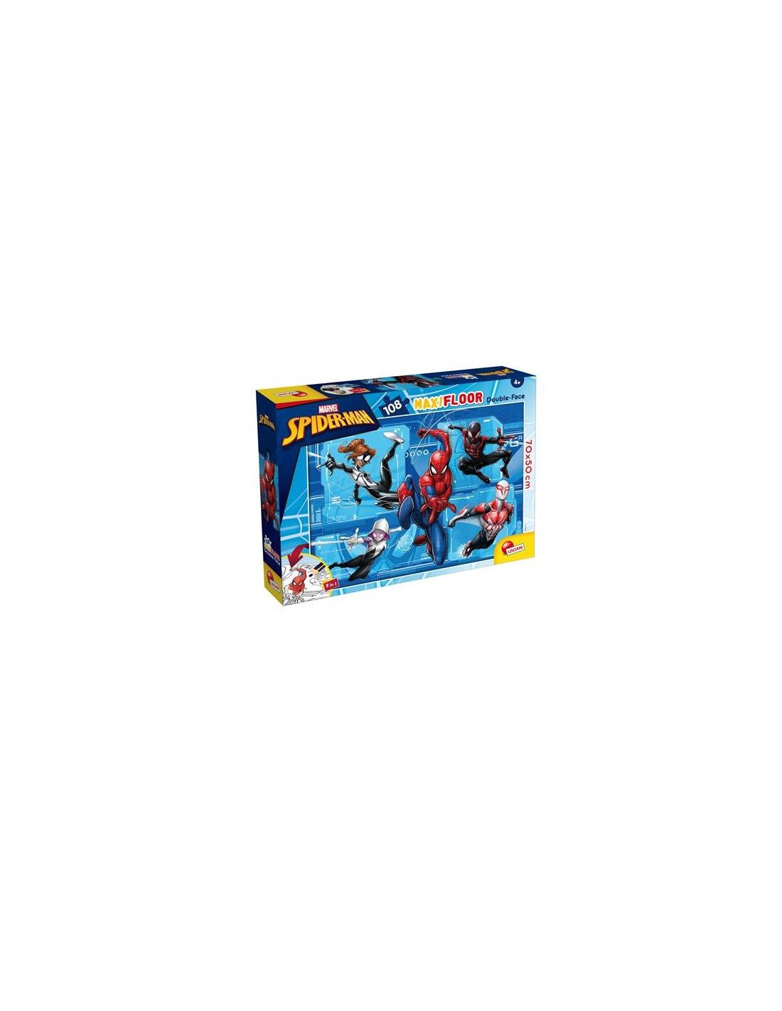 GIOCHI DI SOCIETA'E PUZZLE: vendita online Marvel Puzzle DF Maxi Floor 108 Pezzi Spiderman - Puzzle Double Face in offerta