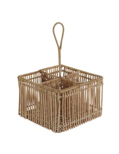 PORTAPOSATE PC207501 RATTAN/FERRO 19X19X30CM