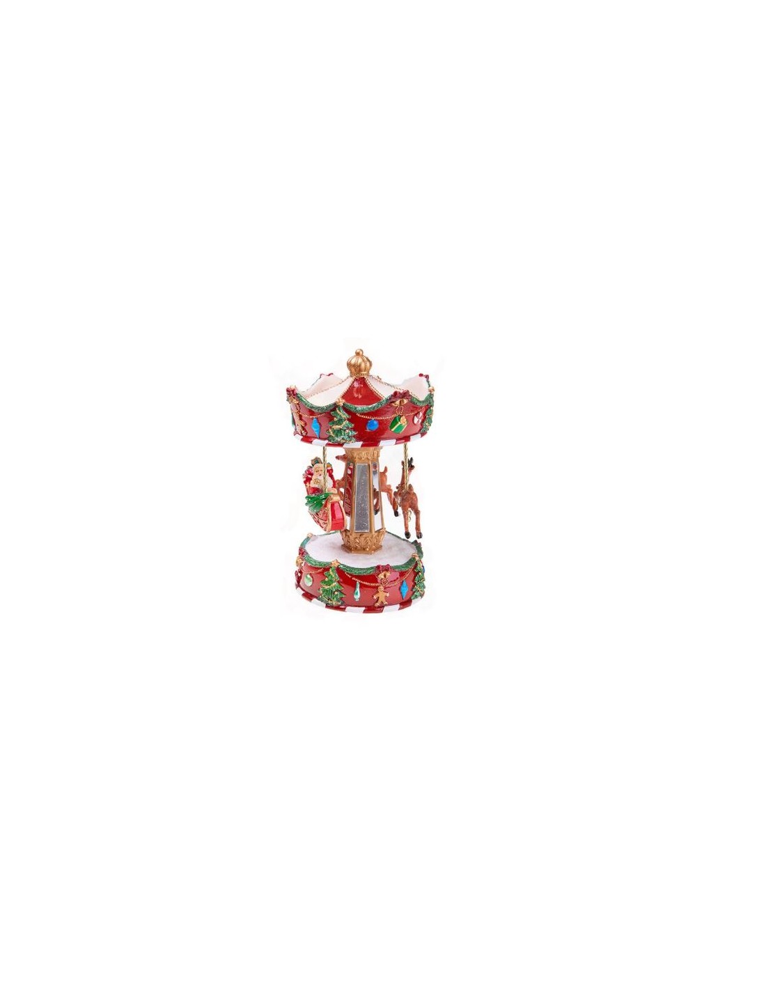 83685 CARILLON GIOSTRA RENNE C/MUSICA E MOVIM.RESINA su Shop in Casa
