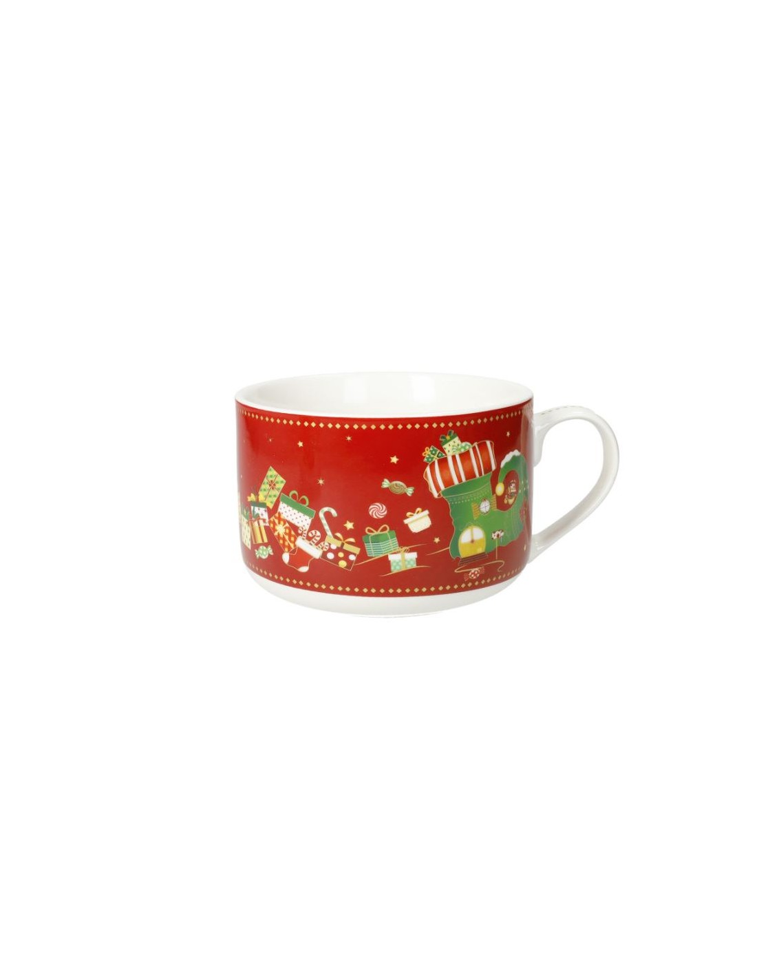 OGGETTISTICA NATALE: vendita online Tazza Colazione di Natale Elfomagia D 13x8,5 cm - La Magia di Natale a Casa Tua in offerta