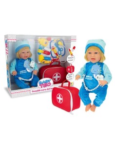 GIOCHI GIRL: vendita online BABY TEO 67158 BAMBOLOTTO 45CM CON KIT DOTTORE in offerta