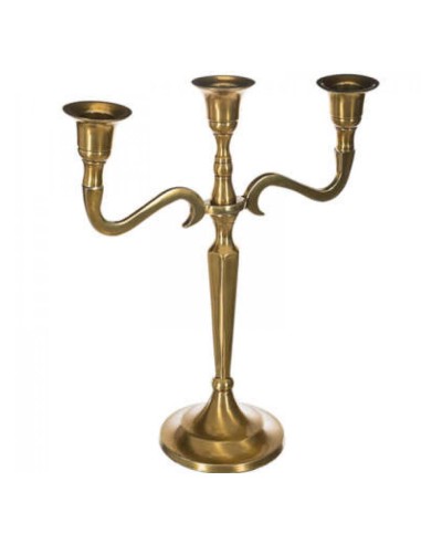 CANDELABRO 123154A 3P ORO 27CM