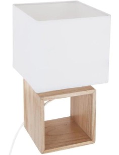 Atmosphera Lampada Quadrata in Legno H32 cm | shopincasa.it
