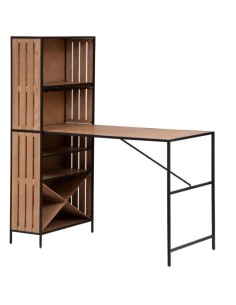 Tavolo da bar Bakos legno e metallo 153x80 cm Atmosphera | shopincasa.it