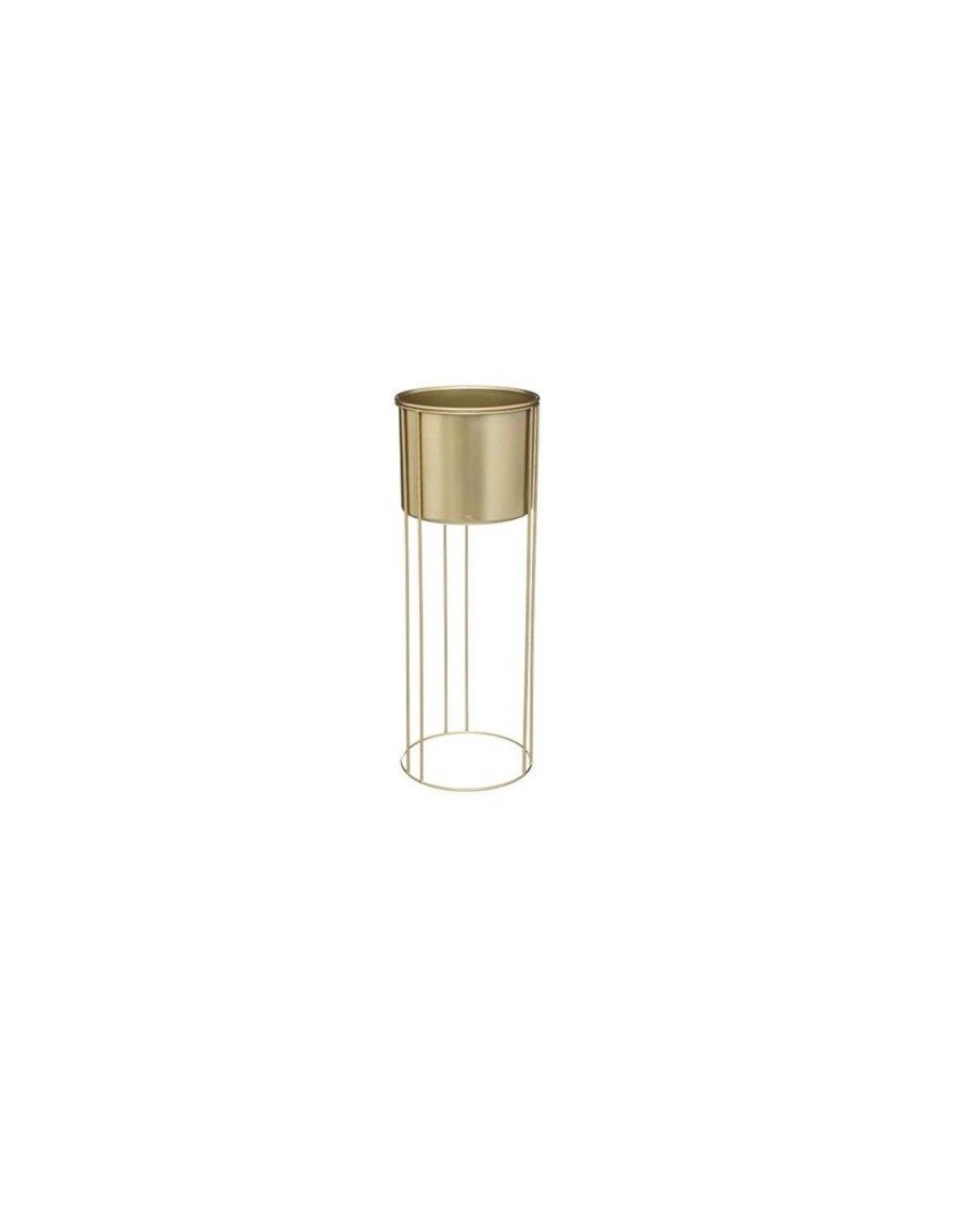 VASO 185441 1 MIS CON SUPPORTO 18X41CM METALLO DORATO su Shop in Casa