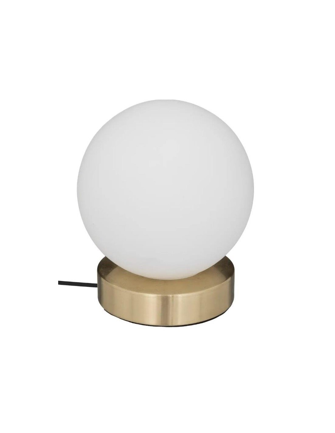 Atmosphera Lampada a Sfera Dris Vetro e Metallo Bianco H16 cm | shopincasa.it