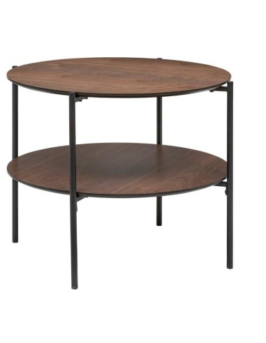 TAVOLINO 197756A MDF/METALLO MARRONE 63X52CM su Shop in Casa